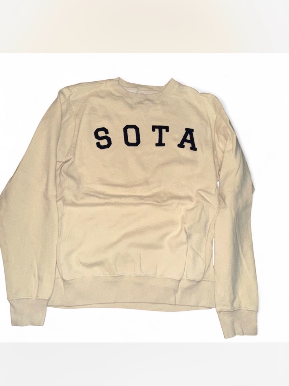 Men's Cream Crewneck Sweater